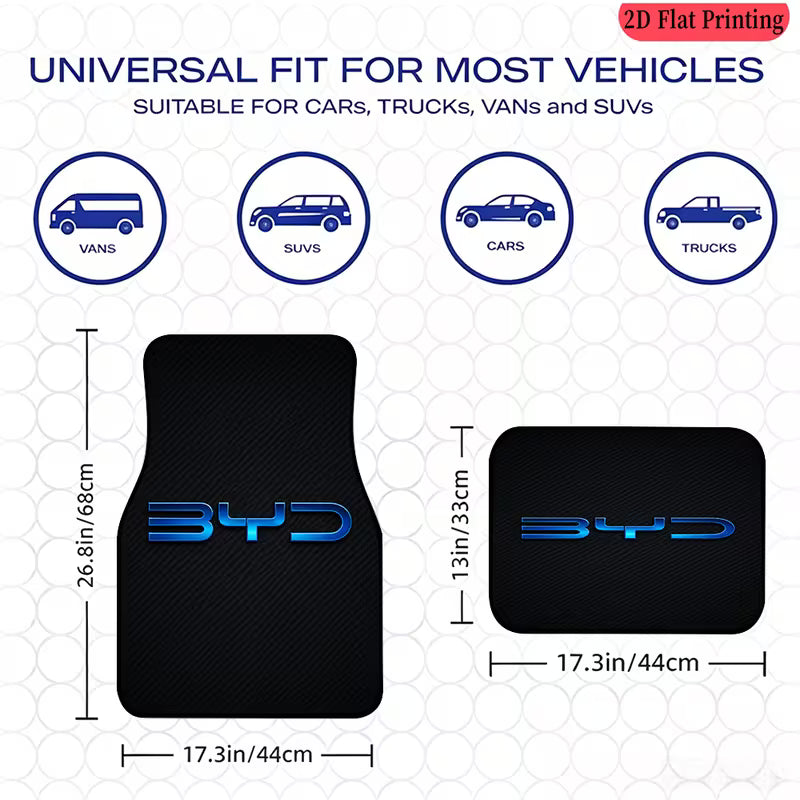 Universal Carbon Fibre Style Car Floor Mats